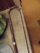 Silver mounted walking stick