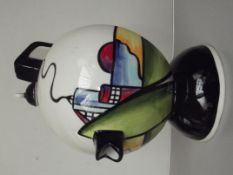 Lorna Bailey orb teapot, Deco house