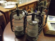 Three vintage Tilley lamps