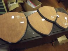 Four shield mounts together