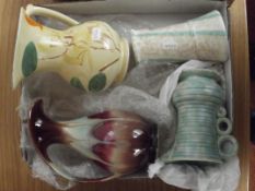 4 art deco style water jugs