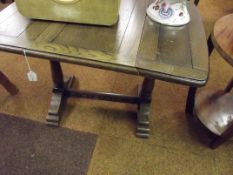 Small oak drop leaf side table