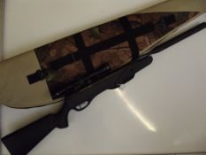 .22 Remington Tyrant air rifle with soft case