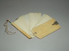 Victorian ivory dance marker with pencil