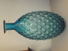 Large blown knobbly glass, possible Czech