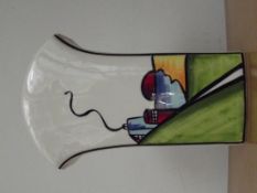 Lorna Bailey round top vase, Deco House