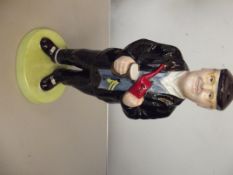 Lorna Bailey figure of Fred Dibnah, 26 cm high