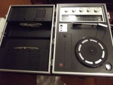 Cased National turntable and radio set