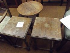 Three various side tables