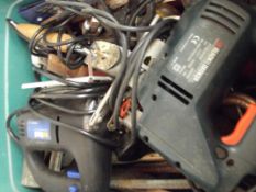 Large box of tools and power tools