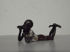 Cold painted bronze possible Bergman blackamoor fi