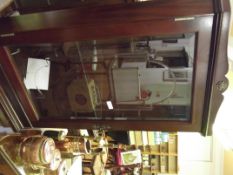 Mahogany glazed wall mounting corner cabinet