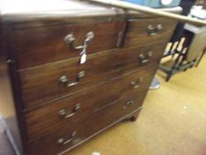 Victorian chest of two short drawers over three lo
