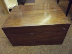 Victorian twin handled chest, vacant