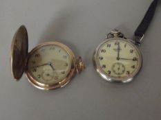Seconda railway pocket watch and one other