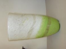 Large art glass vase