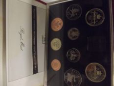 Royal Mint cased proof coin set 1989 with COA