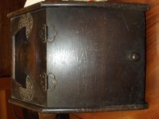 Oak coal bin