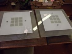 Pair of modern wall lights