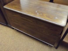 Oak bedding box on casters