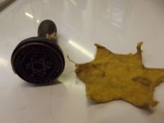 World War 2 Nazi document stamp and yellow 'Ghetto