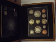 2008 United Kingdom Proof Coin Collection in woode