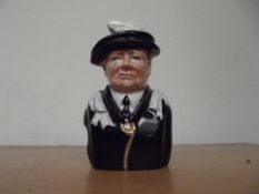 Churchill Toby jug, Order of the garter