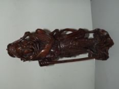 Wooden oriental figure