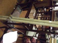 Pair of wooden stilts