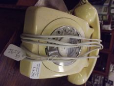 Pyramid ivory coloured dial telephone