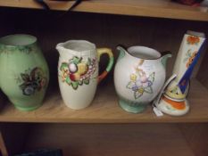 Collection of 4 vases and jugs