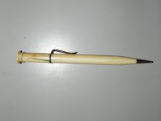 S Morden & Co ivory and rose gold pen