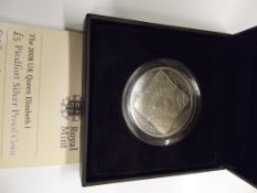 Royal Mint commemorating Queen Elizabeth I cased