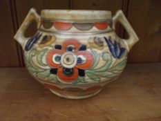Charlotte Rhead tube lined vase AF