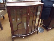 Walnut display cabinet