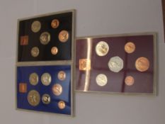 Royal Mail coin collection x3 - 1977 - 1978 - 1979