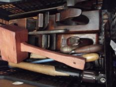 Box of vintage tools