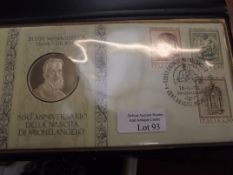 The Michelangelo 500th anniversary medallic first