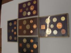 Royal Mail coin collection x5 - 1970 - 1970 - 1974