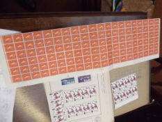 Stamp album containing mint British stamps