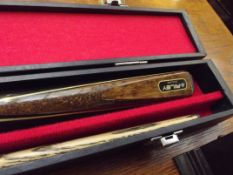 Cased Riley snooker cue