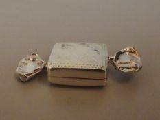 Silver pin cushion in the form of a sweet