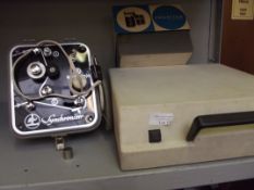 Typewriter together with a synchroniser