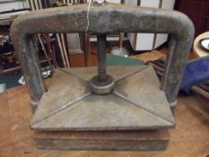 Large cast iron press