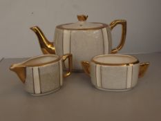 Three items of Burslem pottery