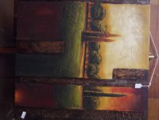 Contemporary abstract on canvas