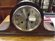 Oak cased Napoleon hat clock