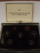 Royal Mint cased proof coin set 1988