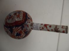 Late 19th C Chinese stem vase AF