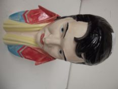 Ceramic bust of Elvis